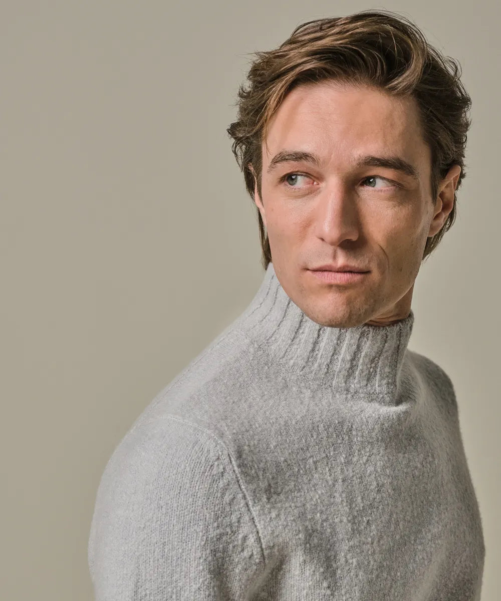 PROFUOMO MOCK NECK PULLOVER