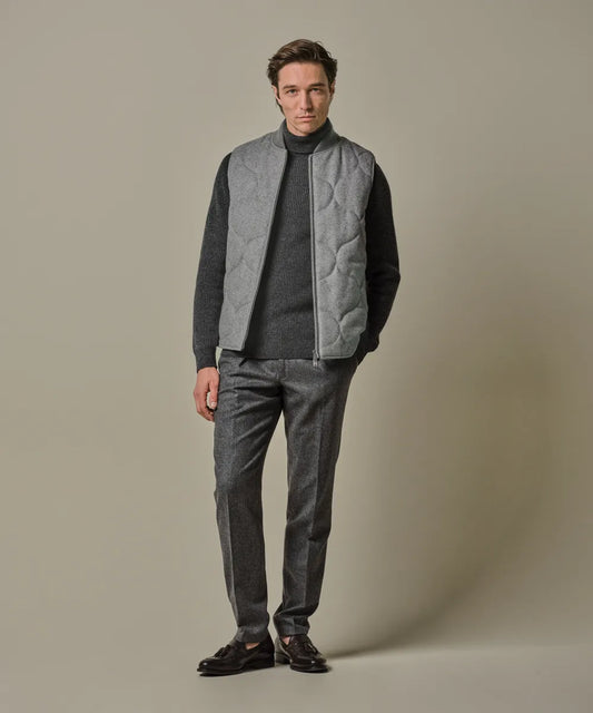 PROFUOMO HERRINGBONE BODYWARMER