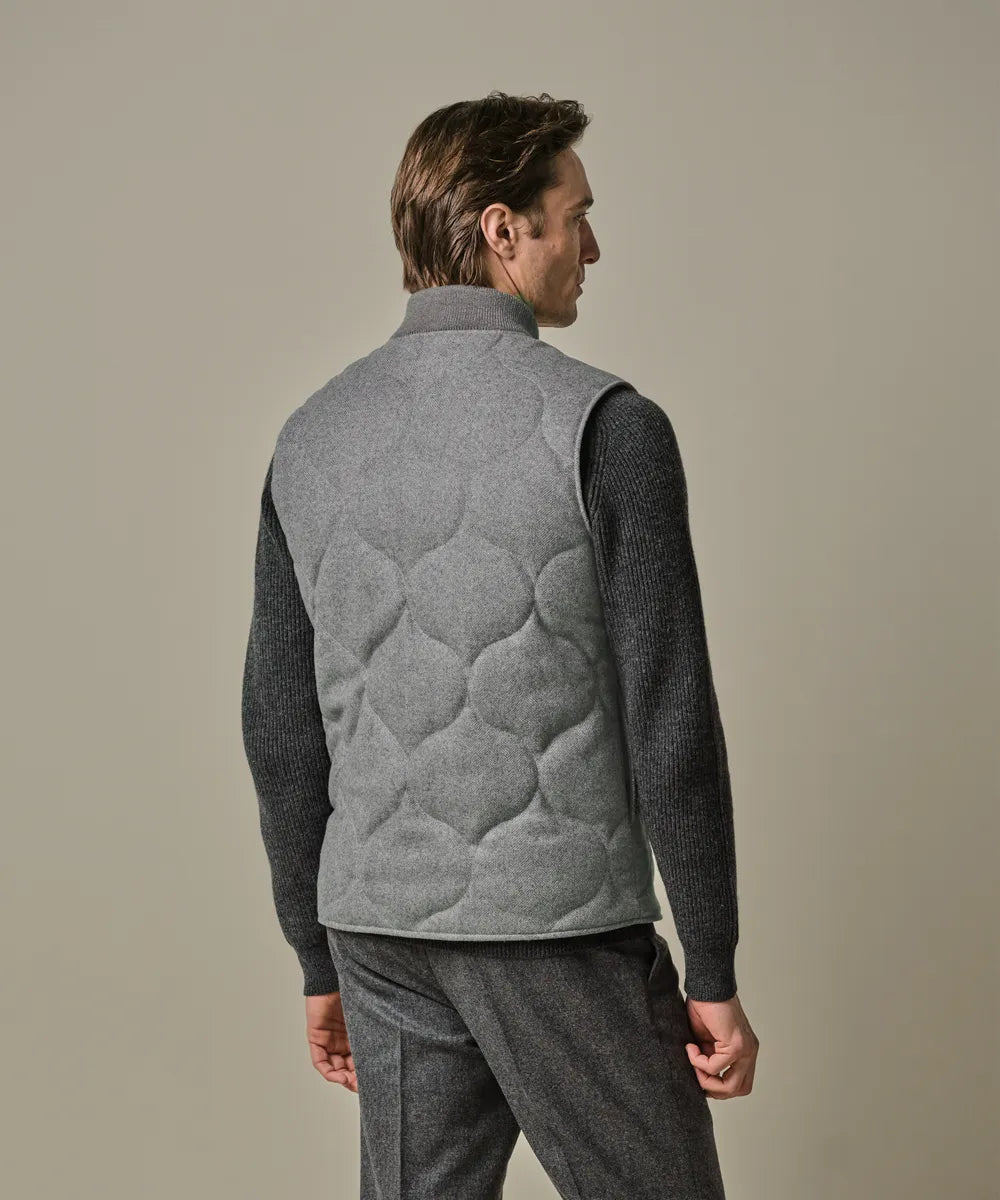 PROFUOMO HERRINGBONE BODYWARMER