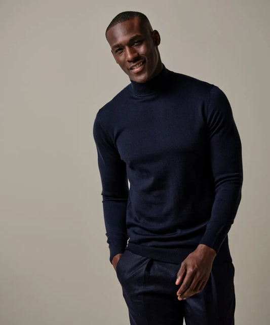 PROFUOMO MERINO MOCK NECK