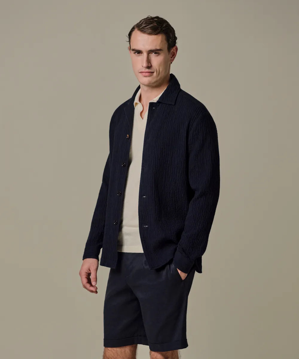 PROFUOMO SEERSUCKER OVERSHIRT