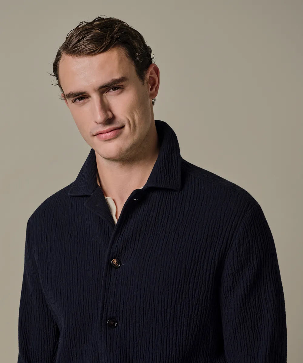 PROFUOMO SEERSUCKER OVERSHIRT