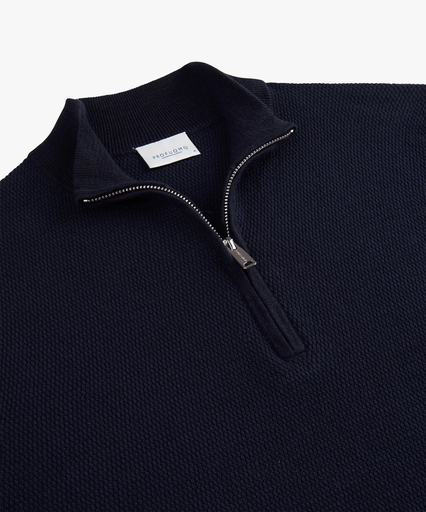 PROFUOMO STRUCTURED HALF ZIP PULLOVER