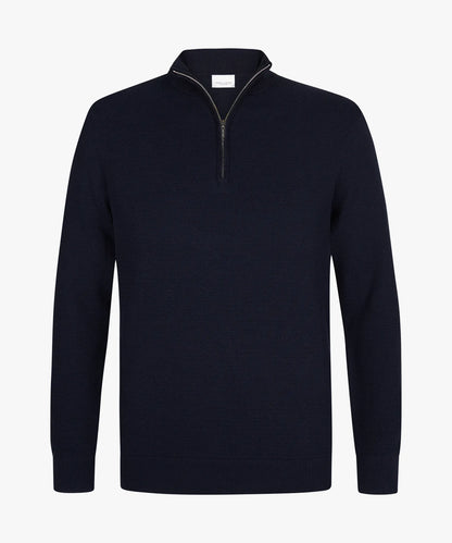 PROFUOMO STRUCTURED HALF ZIP PULLOVER