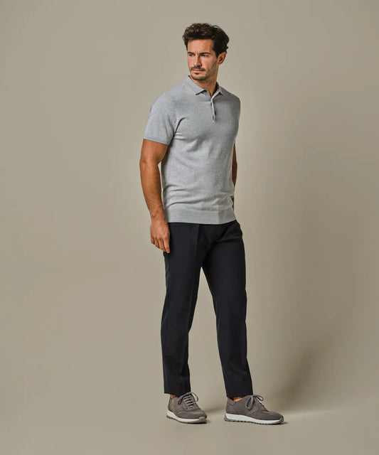 PROFUOMO NAVY TECH STRETCH PANTS