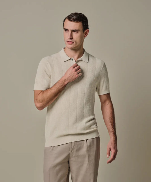 PROFUOMO LUXURY COTTON LINEN POLO