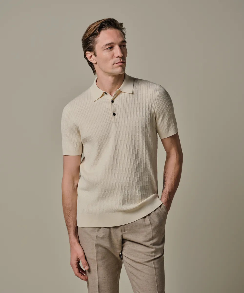 PROFUOMO LUXURY COTTON SILK POLO