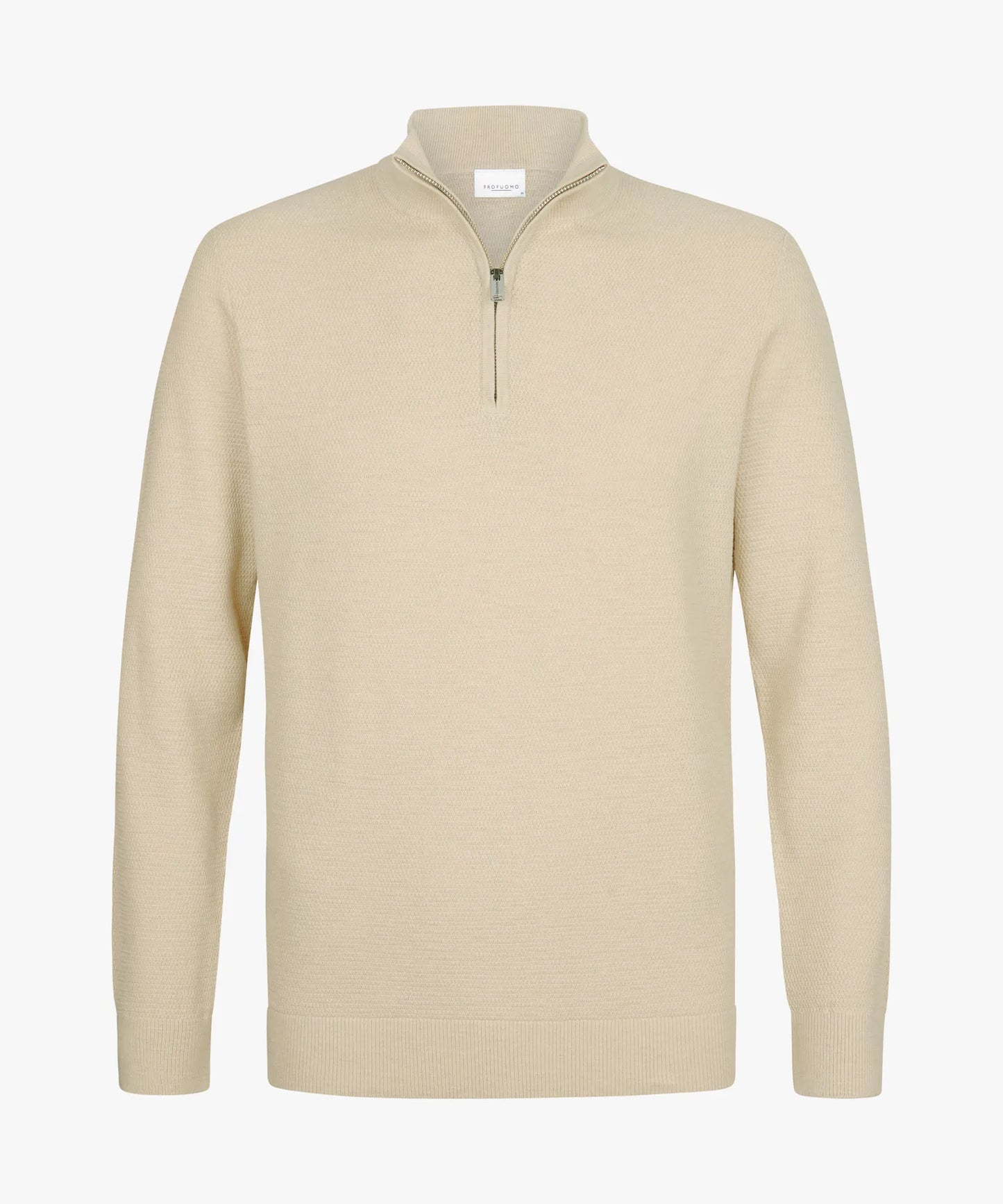 PROFUOMO STRUCTURED HALF ZIP PULLOVER