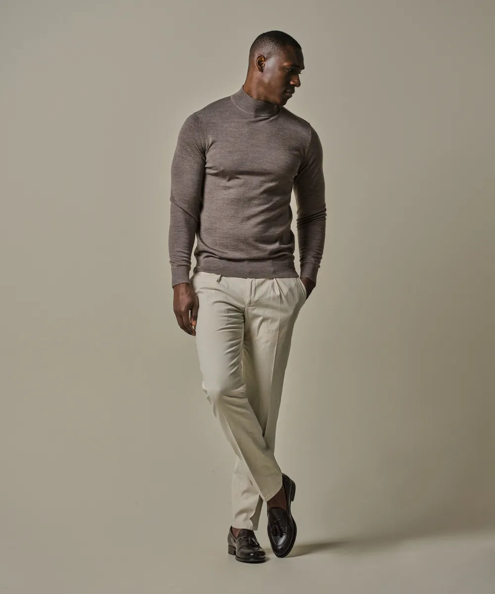 PROFUOMO MERINO MOCK NECK