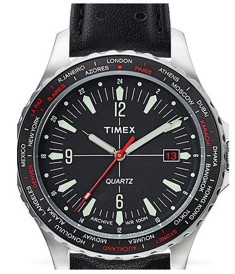 Timex archive navi world time watch sale